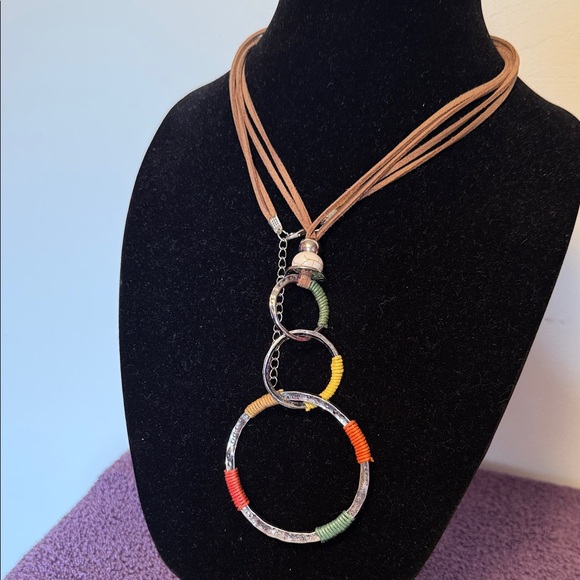 Multicolor Pendant Necklace - Picture 2 of 10